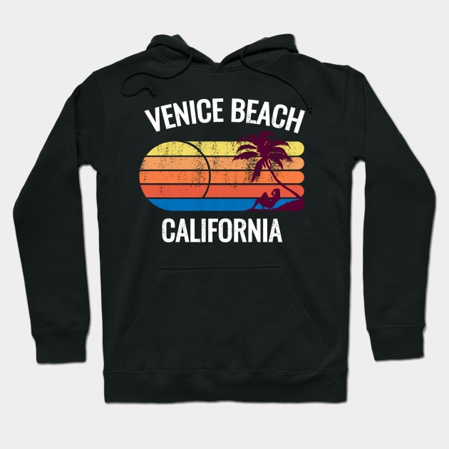 Vintage Style Venice Beach California Design Hoodie by Brobocop